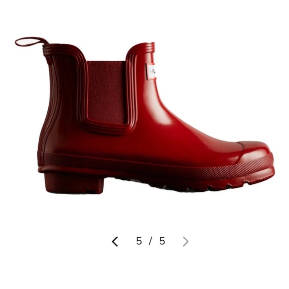 EUC Glossy Red Hunter Boots - Picture 4 of 10